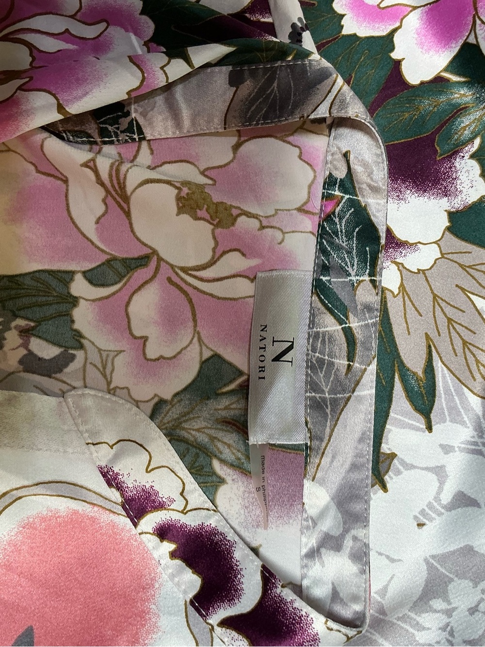 Natori Floral Maxi Lounge Caftan Dress - Picture 4 of 4
